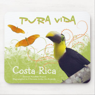 Costa Rican Pura Vida Toucan Mousepad