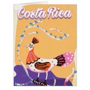 Costa Rican vintage travel print