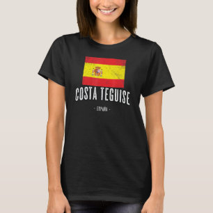 Costa Teguise Spain Es Flag City Bandera Ropa T-Shirt