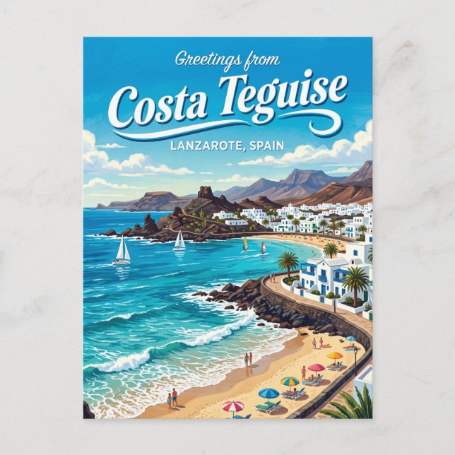 Costa Teguise Spain Postcard (Front)