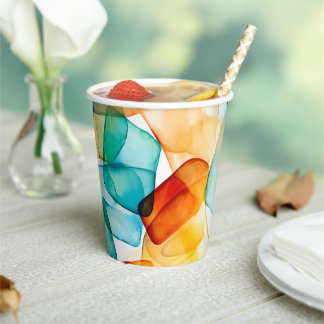 Costal Colour Drift Paper Cups