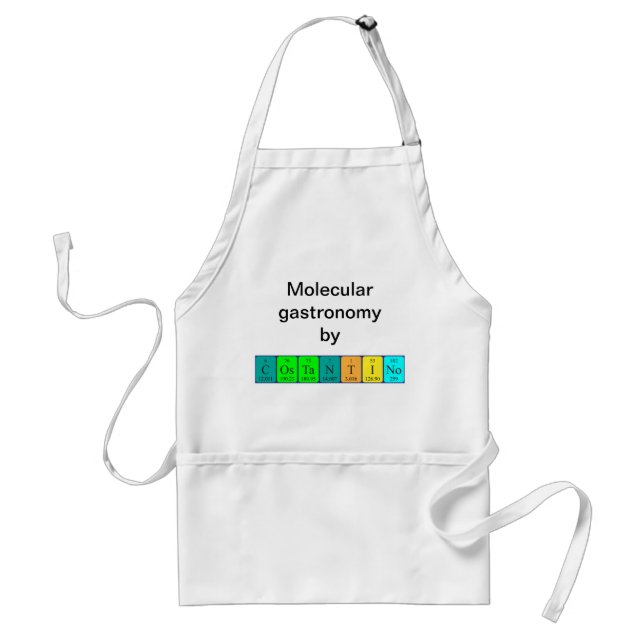 Costantino periodic table name apron (Front)