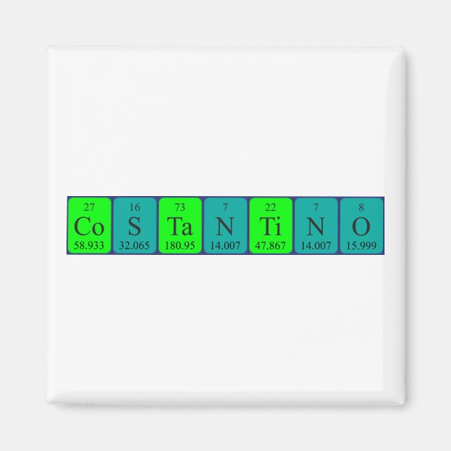 Costantino periodic table name magnet (Front)