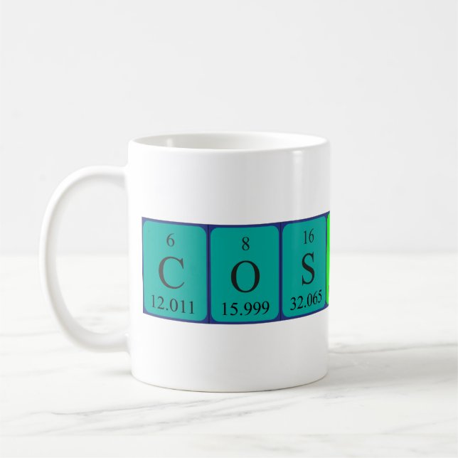 Costantino periodic table name mug (Left)