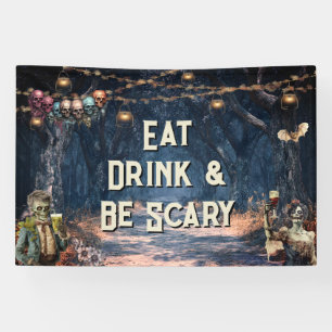 Costume and Cocktails Halloween  Banner