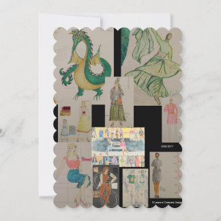 Costume Design: A Timelime Greeting Card