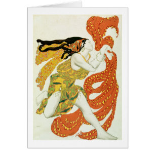 Costume design for a bacchante in 'Narcisse'