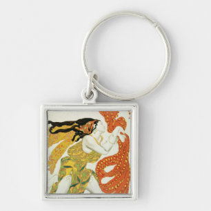 Costume design for a bacchante in 'Narcisse' Key Ring