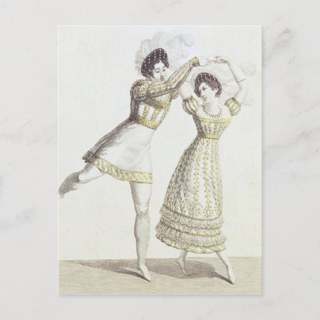 Costume design for a ballet postcard (Front)
