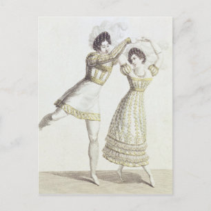 Costume design for a ballet postcard