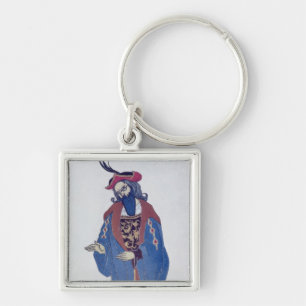 Costume design for Blue-Beard, from Sleeping Beaut Key Ring