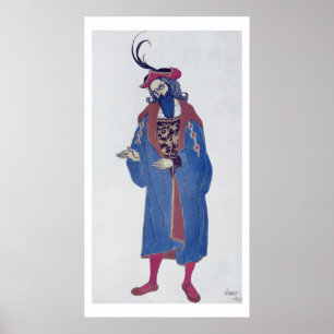 Costume design for Blue-Beard, from Sleeping Beaut Poster