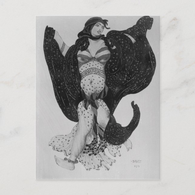 Costume design for 'Cleopatra', 1910 Postcard (Front)