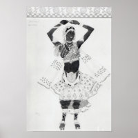 Costume design for 'Le Dieu Bleu', 1912