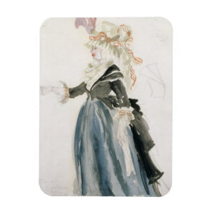 Costume design for 'Misa Sert' as 'Une Dame de la Magnet