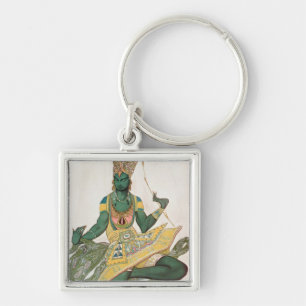 Costume design for Nijinsky as the 'Blue God' Key Ring