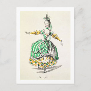 Costume design for Phrygienne, in Dardanus, a libr Postcard