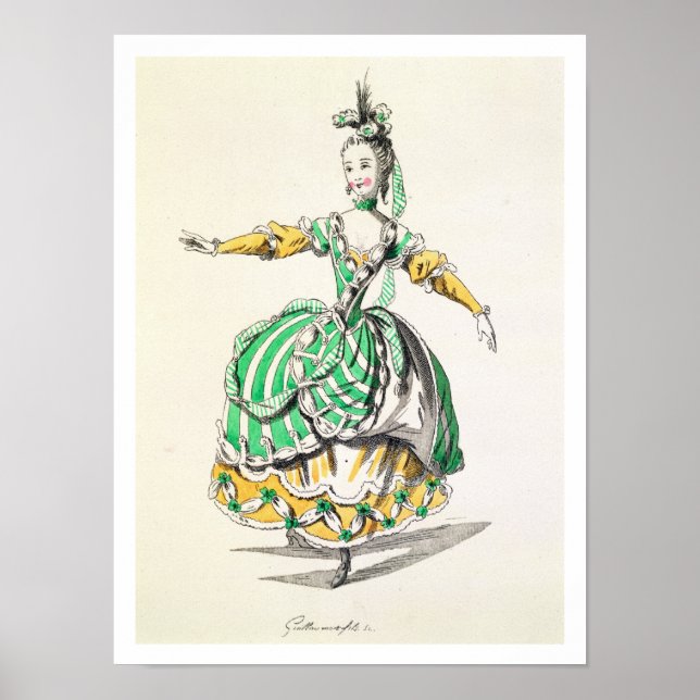 Costume design for Phrygienne, in Dardanus, a libr Poster (Front)