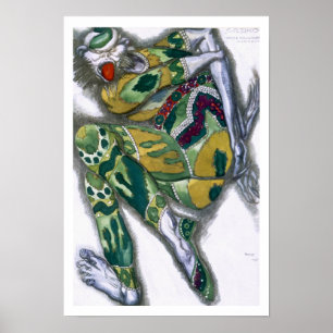 Costume design for Seefenfel, from Sadko, 1917 (co Poster