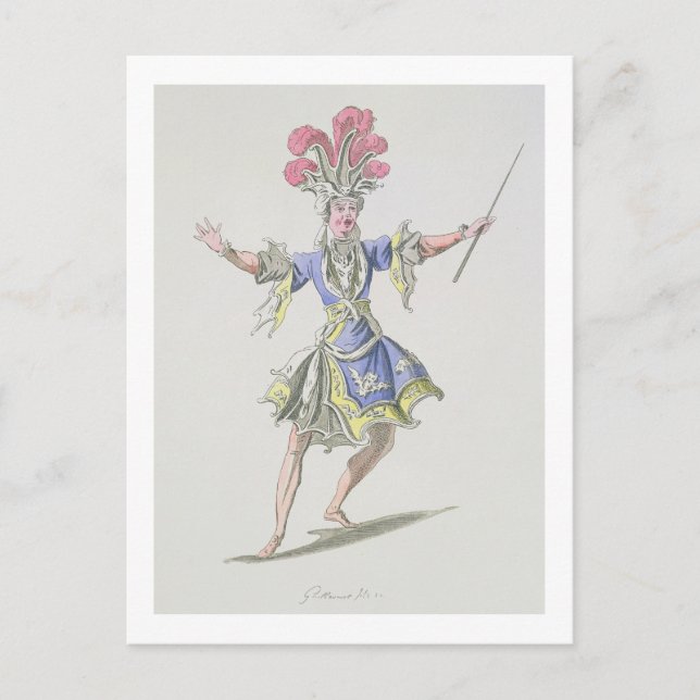 Costume design for the Magician, in Dardanus, a li Postcard (Front)
