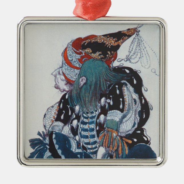 Costume design for the Pageboy of the wicked fairy Metal Ornament (Front)