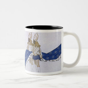 Costume design for The Queen and Her Pages, from S Two-Tone Coffee Mug