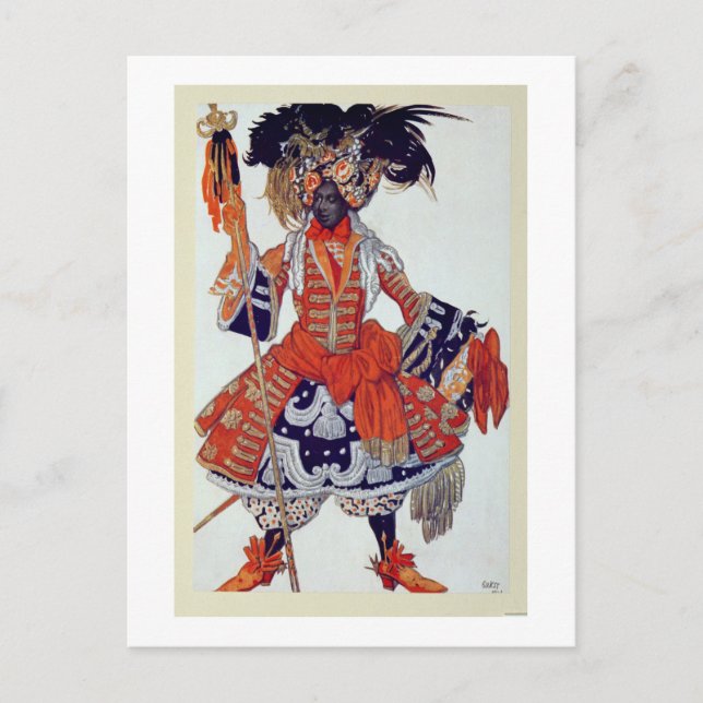 Costume design for The Queen's Guard, from Sleepin Postcard (Front)