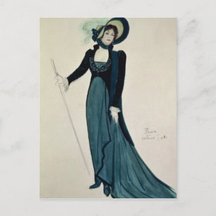 Costume design for Tosca Postcard