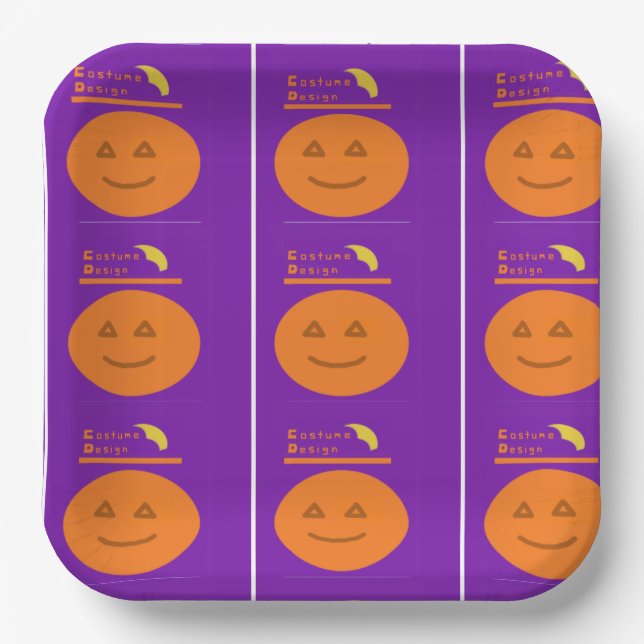 Costume Design Paper Plates (Front)