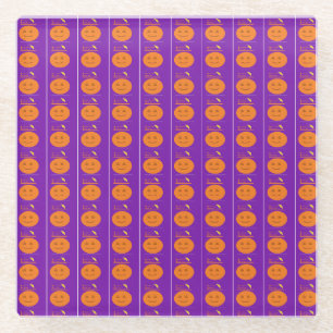 Costume Design Pumpkin Purple Coaster