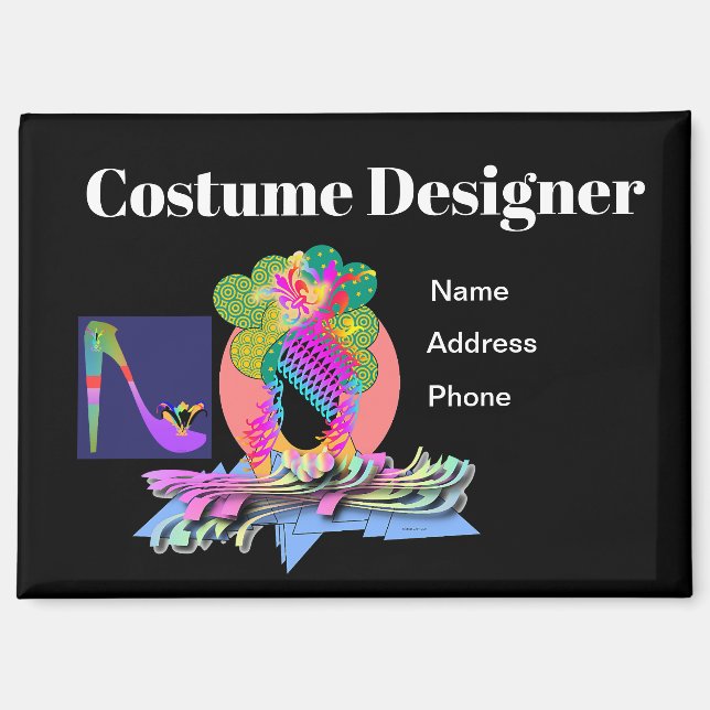 Costume Designer Business Magnet (Front)