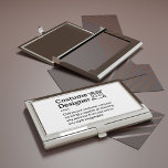 Costume Designer Definition - Film Crew Business Card Holder<br><div class="desc">The Costume Designer is a masterful creator,  dressing characters from any era in styles that bring stories to life. This elegant business card holder celebrates their craft in transforming vision into wardrobe artistry.</div>