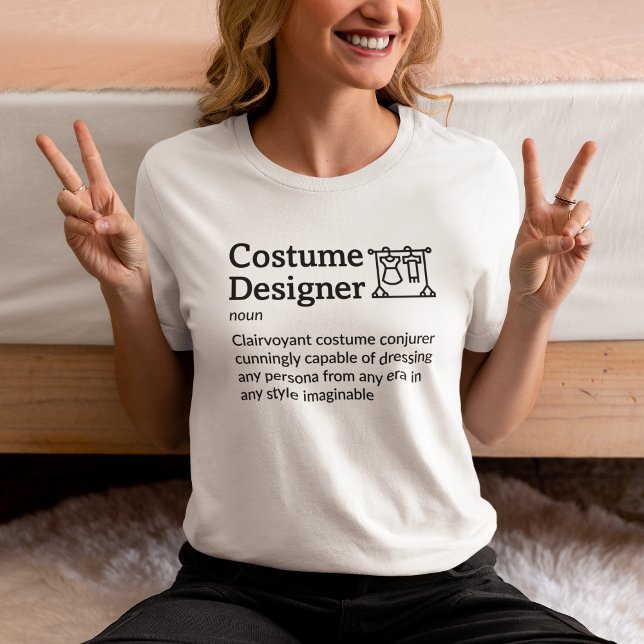Costume Designer Defintion Light Mode - Filmmaker T-Shirt (Creator Uploaded)