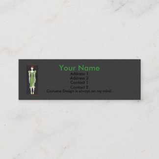 Costume Designer Mini Business Card