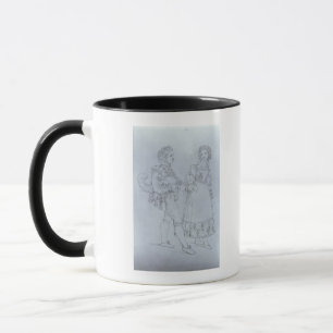 Costume designs Figaro and Susanna from opera Mug