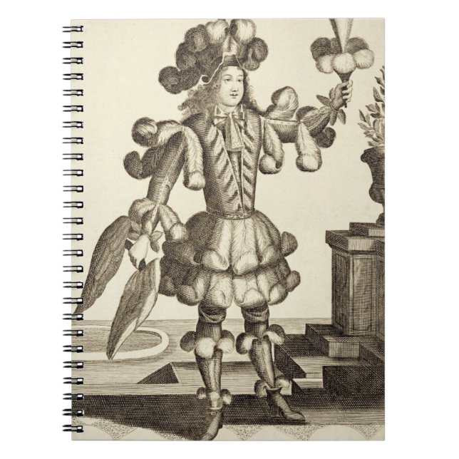 Costume for a Feather Dealer, pub. by Gerard Valck Notebook (Front)