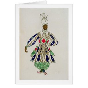 Costume for a 'negro', from Aladdin, 1916 (colour