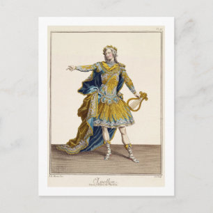 Costume for Apollo in the opera 'Phaethon', engrav Postcard