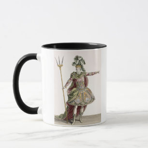 Costume for Neptune in several operas, engraved by Mug