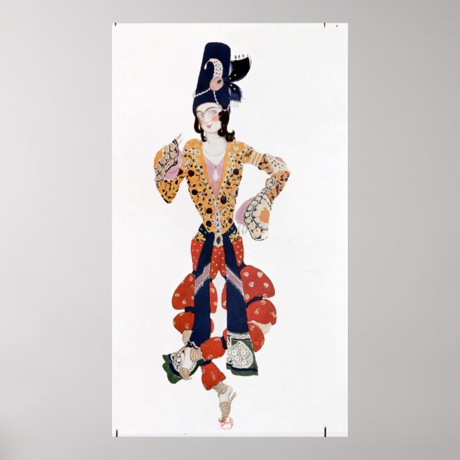 Costume for Nijinsky  in the ballet Poster (Front)