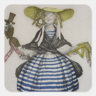 Costume for the Puppet Girl, from La Boutique Fant Square Sticker