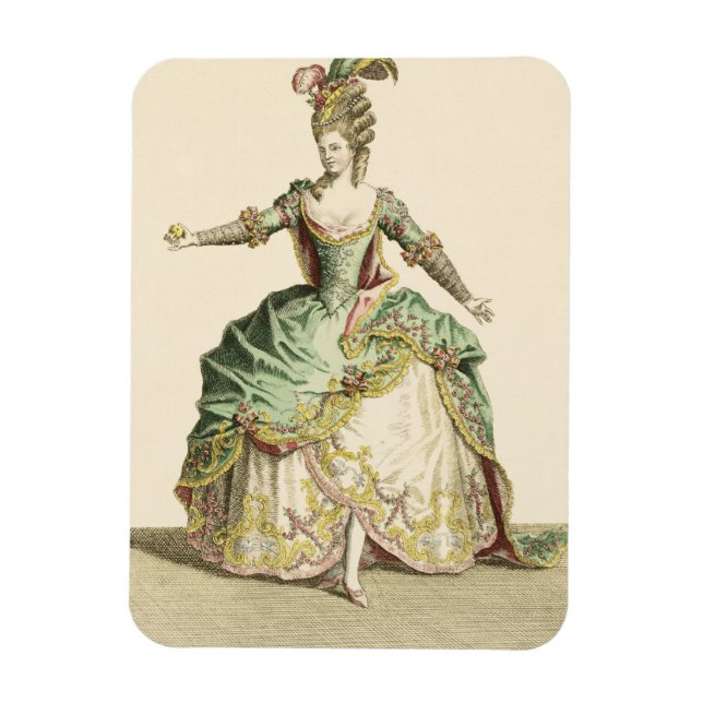 Costume for Venus in several operas, engraved by t Magnet (Vertical)