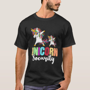 Costume Funny Unicorn Security Dad Men T-Shirt