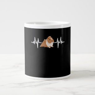 Costume Gift Guinea Pig Heartbeat Large Coffee Mug