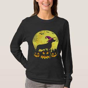Costume Halloween Dachshund Witch Hat T-Shirt