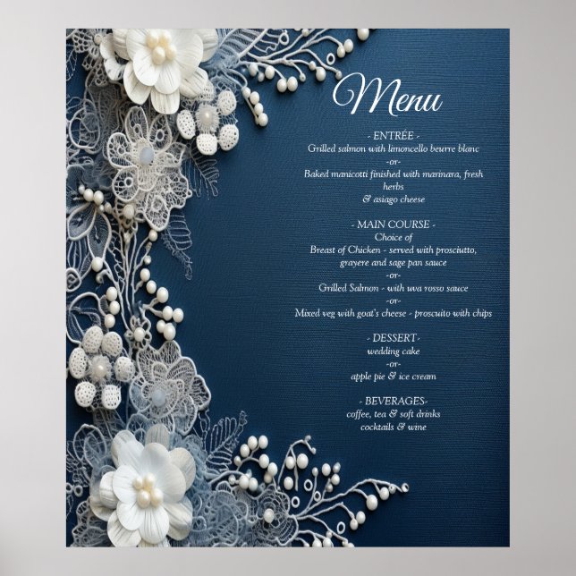 Costume jewellery on Blue Denim Poster (Front)