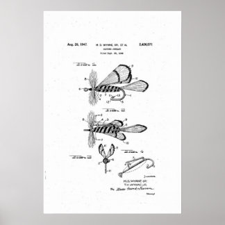 costume jewellery patent / dry fishing fly poster