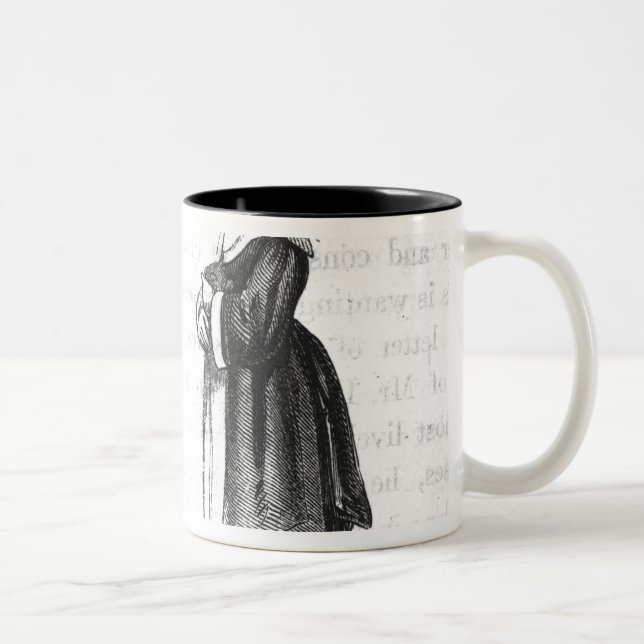Costume of the Pilgrims Two-Tone Coffee Mug (Right)