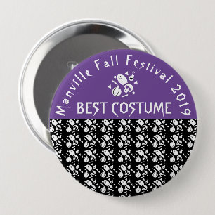 Costume Party Best Costume Spooky Ghost 10 Cm Round Badge
