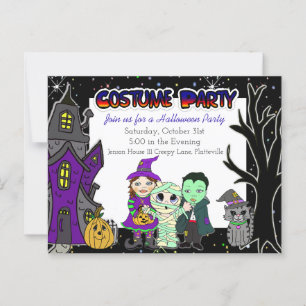 Costume Party   Halloween Party Invitations